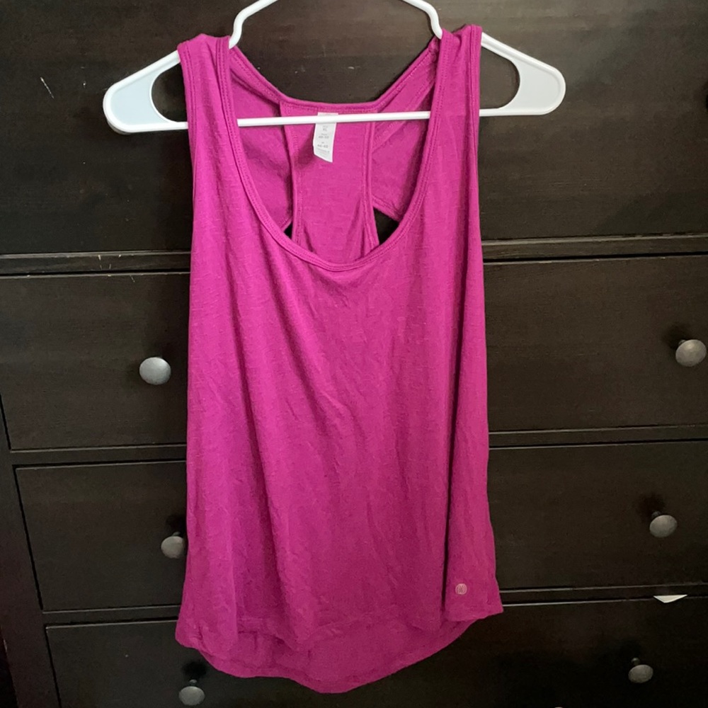 purple tank top crossy back